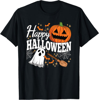 BALARI Happy Halloween Ghost Scary Pumpkin Men Women Kids T-Shirt