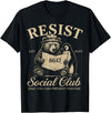 Bear Penguin Flippers Up Tees Bears Penguins Resist Social Club Only You Can Prevent T-Shirt - Black