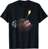 click here for better realistic Animals tees realistic Anglerfish Creatures Deep Sea Monster Angler Fish T-Shirt - Black