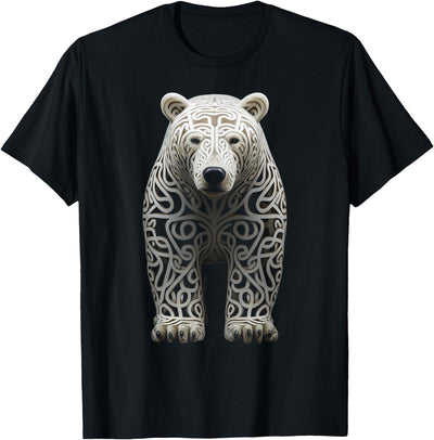 @n!mal Polar Bear Mandala Animal Graphic Art Polar Bear T-Shirt