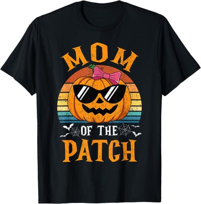 Halloween Pumpkin Patch Family Group Matching Pumpkin Mom Of The Patch Halloween Costume Family T-Shirt