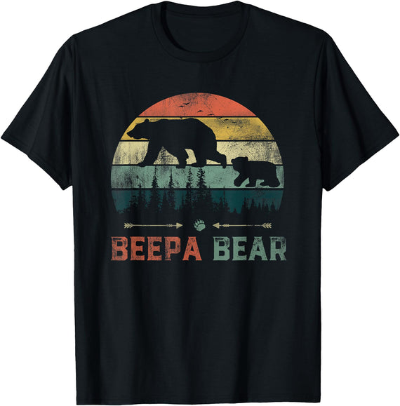 Beepa Bear Father's Day T-Shirt Vintage Beepa Bear Wildling Father's Day T-Shirt - Black
