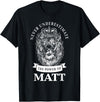 Gifts for Matt Matt Gift Name Lion T-Shirt - Black