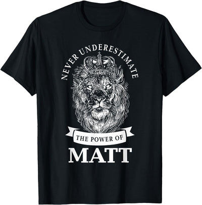 Matt Gift Name Lion T-Shirt