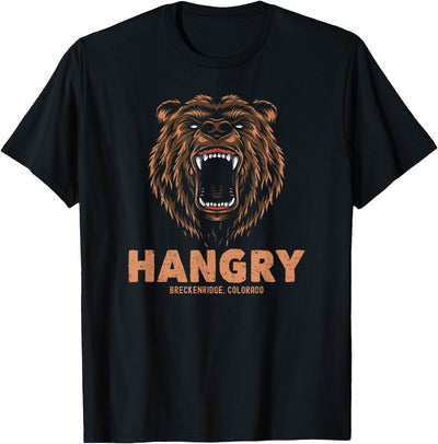 Hangry Bear Breckenridge Colorado Mountains Hungry Funny T-Shirt