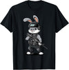 Armed Bunny Easter Military Rabbit Graphic for Men T-Shirt in Black