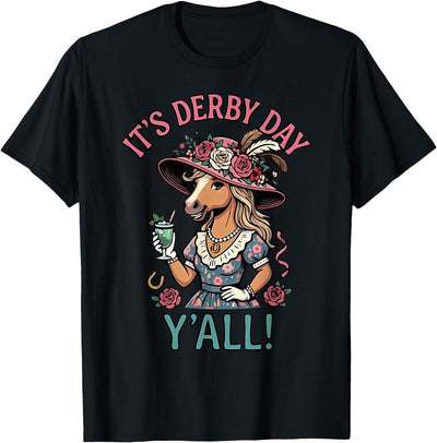 Funny Horse Talk Derby To Me Shirt Men Women Horse Racing It's Derby Day Yall KY Derby Horse 2026 T-Shirt