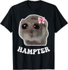 Hampter Sad Hamster Meme Hamster Lover Oddly Specific Memes T-Shirt - Black