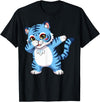 generic Funny Cartoon Korean Tiger for Youth Toddler Kids Boys Girls T-Shirt - Black