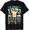 A Whole Llama Learning Going On Cute Teacher T-Shirt for Men Women - Black