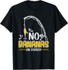 Funny Fishing Gifts for Men and Women No Bananas Fishing Saying Fisherman Fishing T-Shirt - Black