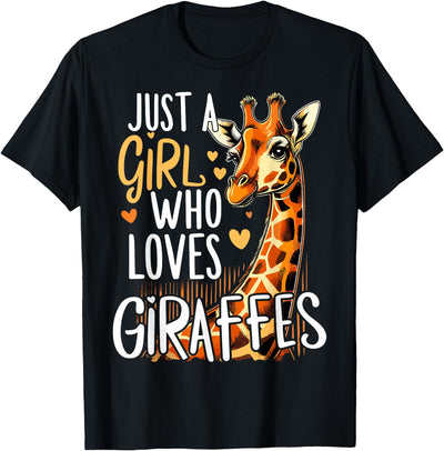 Giraffe Animal Just A Girl Who Loves Giraffe T-Shirt