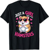 Girls Hamster T-Shirt - Black