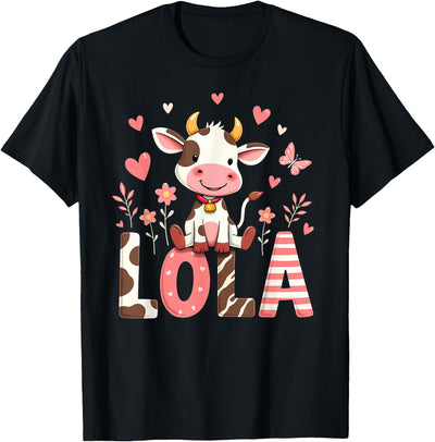 Lola Birthday Girl Dairy Calf T-Shirt