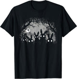 Creepy Cute Bunny Rabbits Alt Goth Grunge Horror Aesthetic T-Shirt in As Pictured