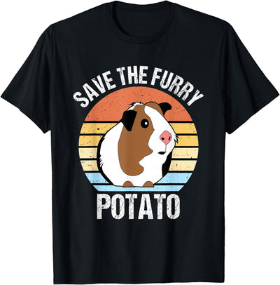 Save The Furry Potato Funny Guinea Pig T-Shirt