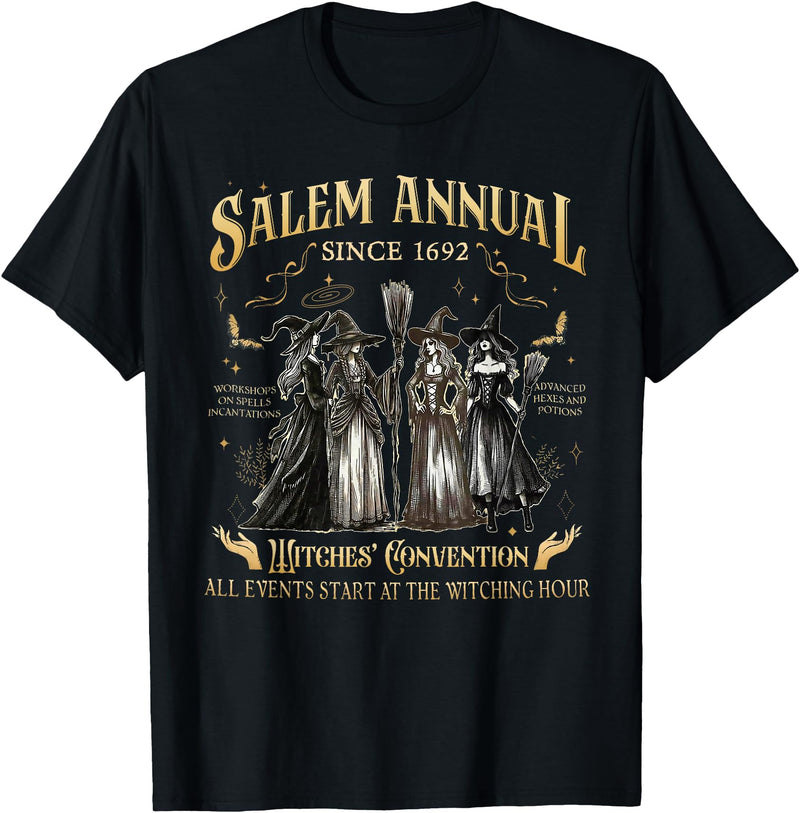 Salem Annual Since 1692 Witches' Convention Witch. Salem Annual Since 1692 Witches' Convention Witch Halloween T-Shirt -