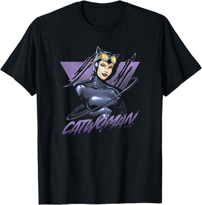 DC Comics Batman Catwoman Retro Poster T-Shirt