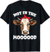 Don't Talk To Me Designz Not In The Mood Sarcastic Heifer Dairy Cow Midwest Farmer T-Shirt - Black