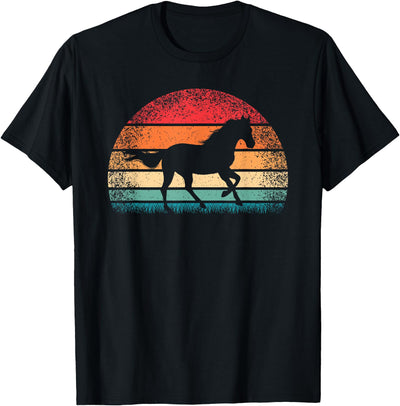 KATYLIN Retro Horse Lover Horseback Riding Cowgirl Western Men Women T-Shirt