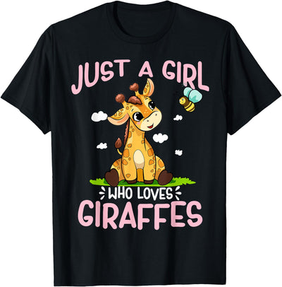 Just A Girl Who Loves Giraffes Cute Baby Giraffe T-Shirt