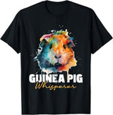 Funny Guinea Pig Shirts Guinea Pig Whisperer - Pet Owner Rodent Lover T-Shirt - Black