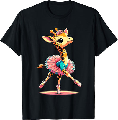 Ballerina Giraffe Dancing T-Shirt