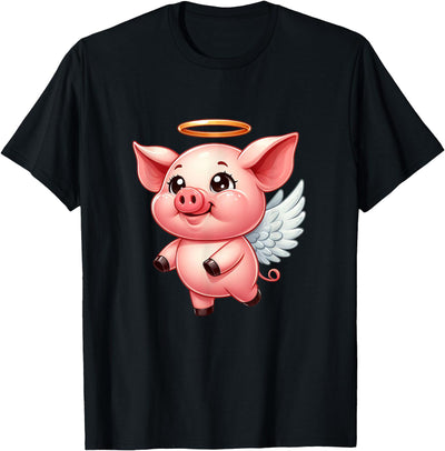 Cute Pig Angel with Wings T-Shirt