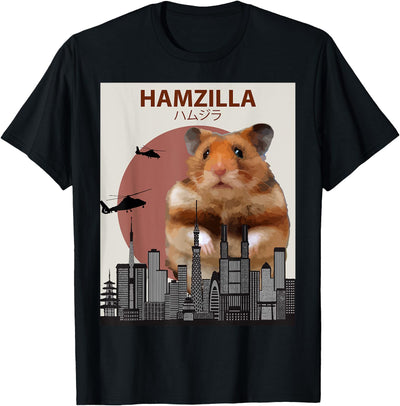 Funny Hamster T-Shirt Hamzilla- Cute Gift for Hamster Lovers T-Shirt