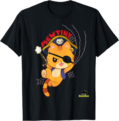 ZevireTees Mewtiny - A pirate cat mutiny T-Shirt
