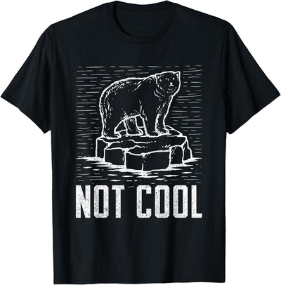 Climate Change Designs Polar Bear Against Climate Change Global Warming Design T-Shirt