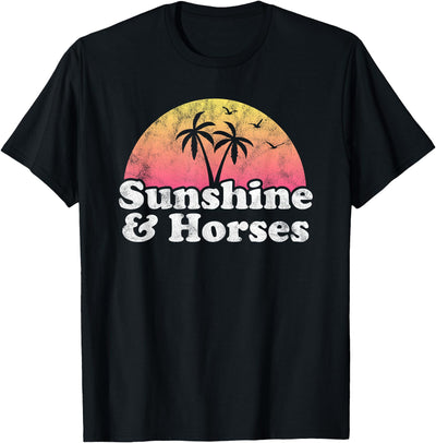 Sunshine and Animals Co Horse Gift - Sunshine and Horses T-Shirt