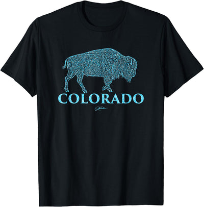 Cow Jcombs Colorado American Bison Buffalo T-Shirt
