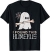 I Found This Humerus Ghost Halloween Costume Men Women T-Shirt - Black