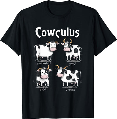 Math Cows Calculus Nerd Farming Cowculus Funny Mathematic T-Shirt