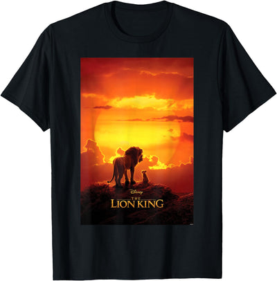 The Lion King Live Action Mufasa Simba Sunset Poster T-Shirt