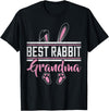 Best Rabbit Grandma Ever Bunny Grandma T-Shirt in Black