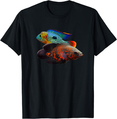 Green Terror Oscar Cichlid Tees Oscar Fish Green Terror Cichlids Monster Fish Aquarium T-Shirt