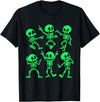 Dancing Skeletons by AlphaONE Dancing Skeletons Dance Challenge Girl Boys Kids Halloween T-Shirt - Black