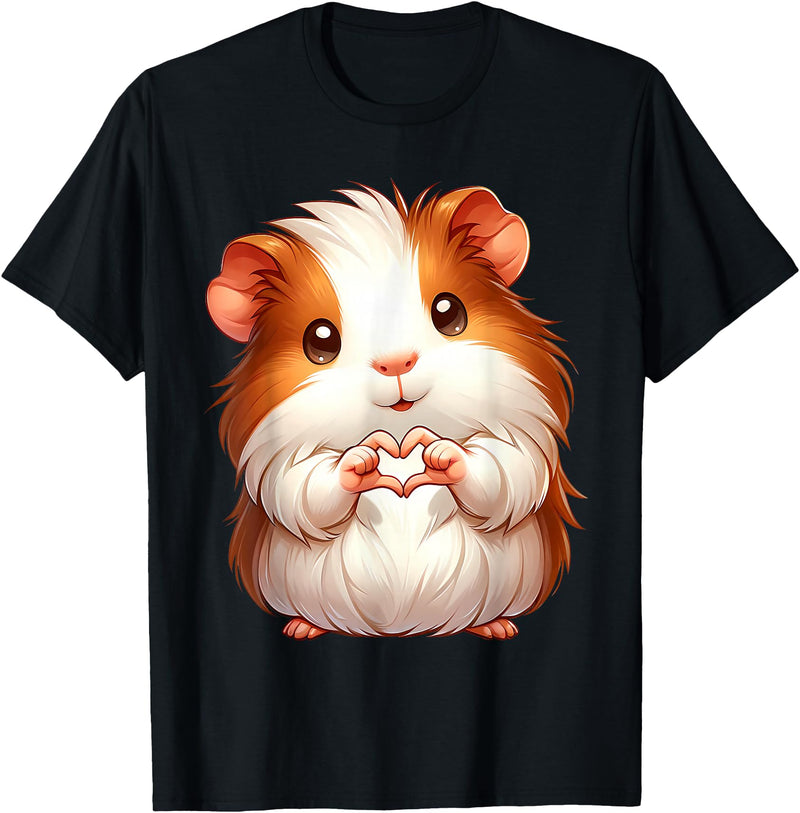 Guinea Pig Guinea Pigs Cute Animals Pet Owners Tee Cute Guinea Pig Pet Lovers Small Animals Animal Lover Funny T-Shirt - Black