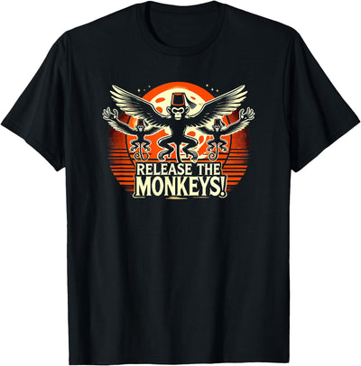 The Flying Winged Halloween Monkeys Release The Monkeys, Flying Monkeys Halloween T-Shirt