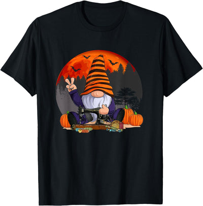 Quilting Sewing Gnomes Halloween gifts for Sewers Quilting Sewing Gnomes Halloween Shirt Sewers Spooky Season T-Shirt