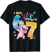 Funny 7th Birthday 6-7 Meme Pig Shir-t Kids Gift I was 6 Now I'm 7 Funny 67 Birthday Kids Boys Dabbing Pig T-Shirt - Black