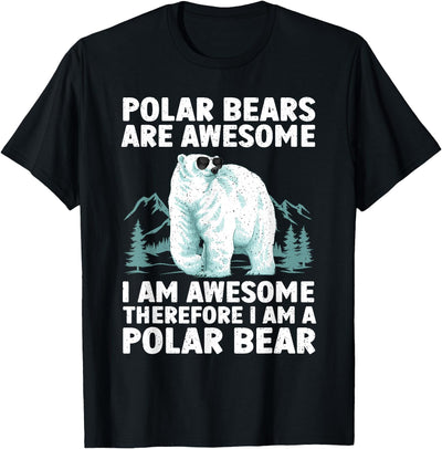 Polar Bear Art For Men Women Kids Arctic Lover T-Shirt