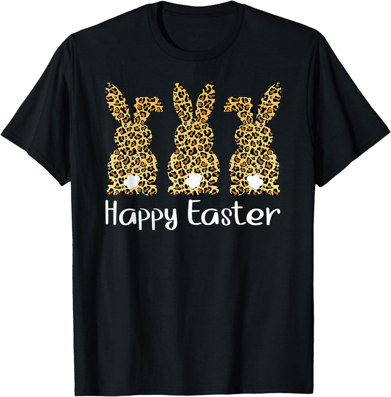 Cute Rabbit Lover Bunny Graphic T-Shirt (Red) in Black
