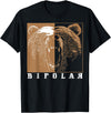 Cool I Love Polar Bears With Bipolar Designs Bipolar Cute Mental Disorder Polar Bear Gift T-Shirt - Black