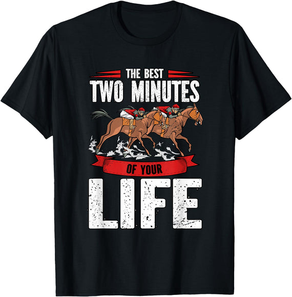 Horse Racing Gifts Horse Racing T-Shirt - Black