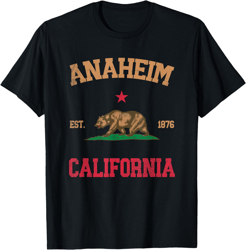Anaheim California CA Designs Anaheim California T-Shirt - Black