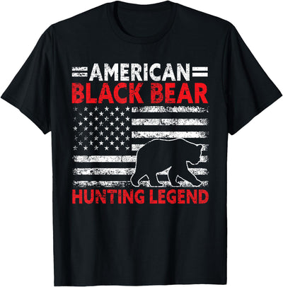 American Black Bear Hunting Legend USA T-Shirt