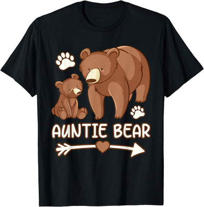 womens Auntie bear , aunt bear T-Shirt